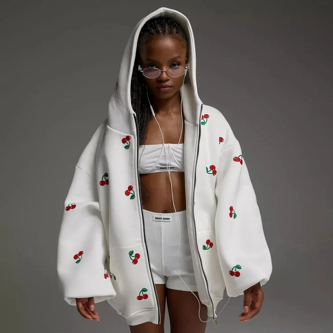 Katina - Chaqueta Cereza Blanca