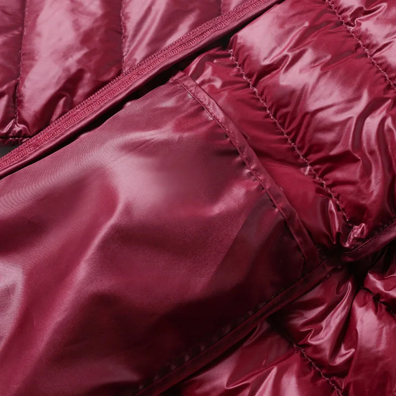 Sheila - Chaqueta Larga Acolchada con Capucha