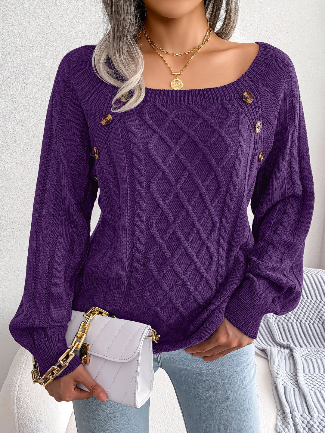 Deanna - Manga Larga Punto Jersey