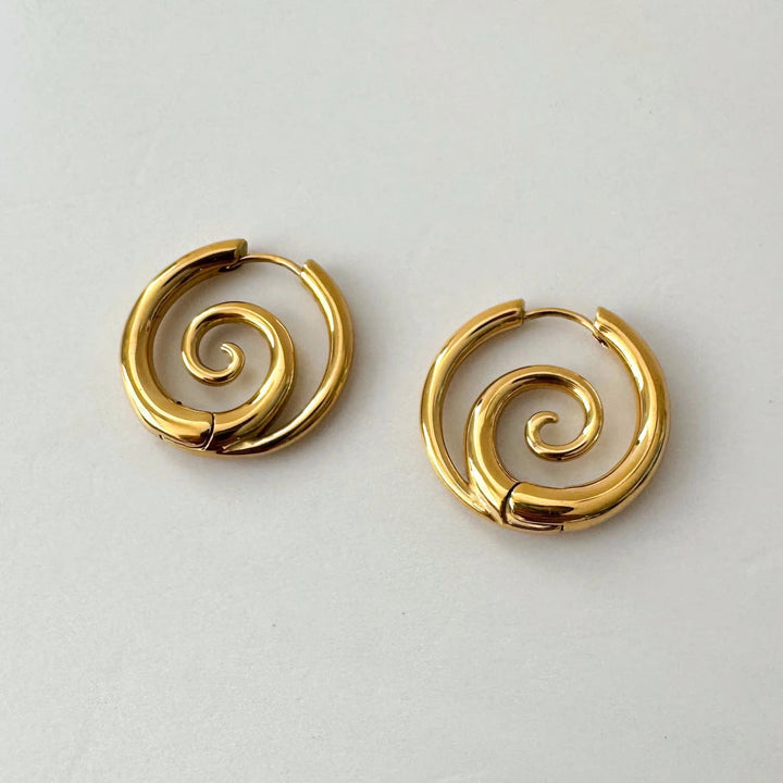 Kaliah - Pendientes de Aro en Espiral