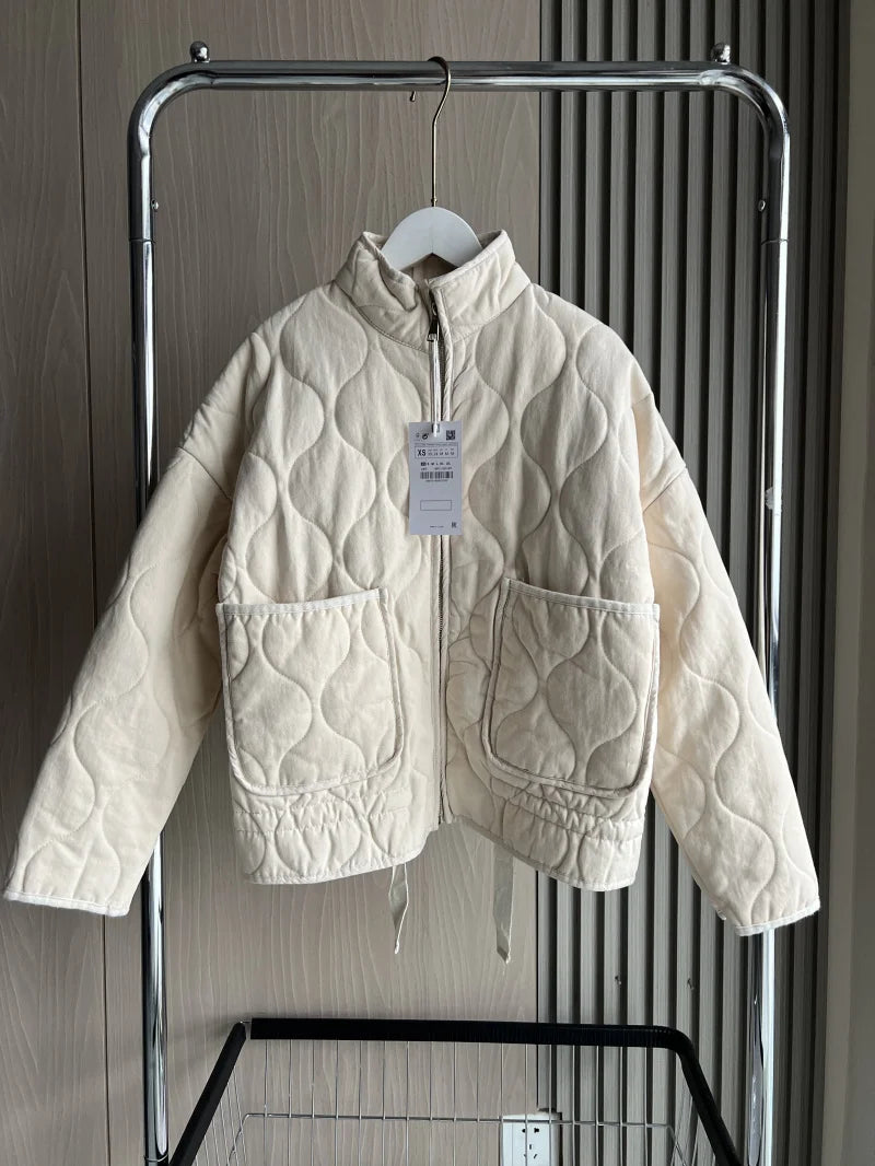 Pascale - Chaqueta Vintage de Algodón Acolchado