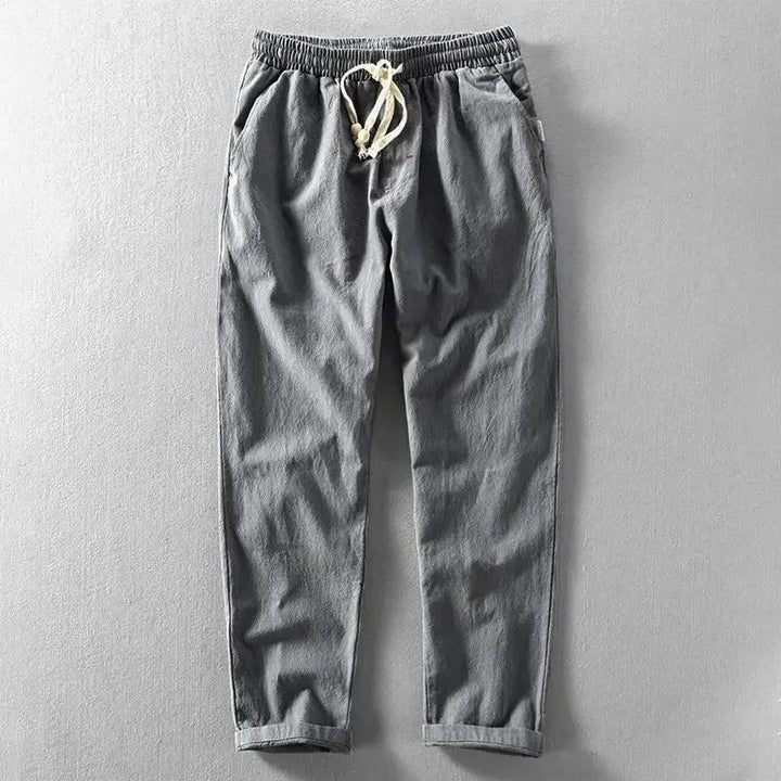 Clarke - Pantalón Informal De Lino Con Cintura Ajustable