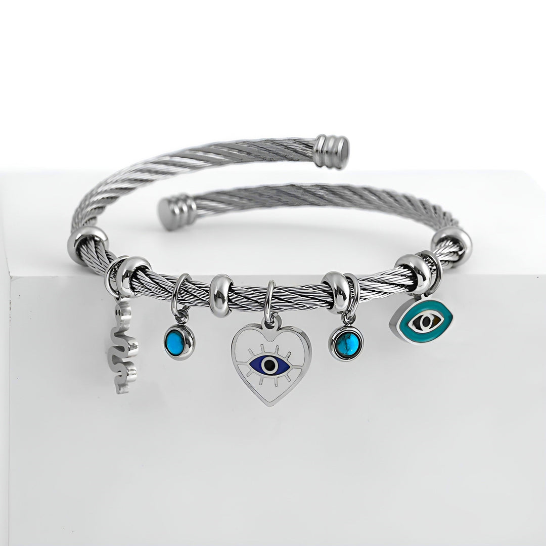 Nayvia - Pulsera con Amuleto Contra el mal de Ojo
