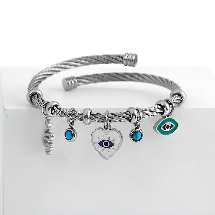 Nayvia - Pulsera con Amuleto Contra el mal de Ojo