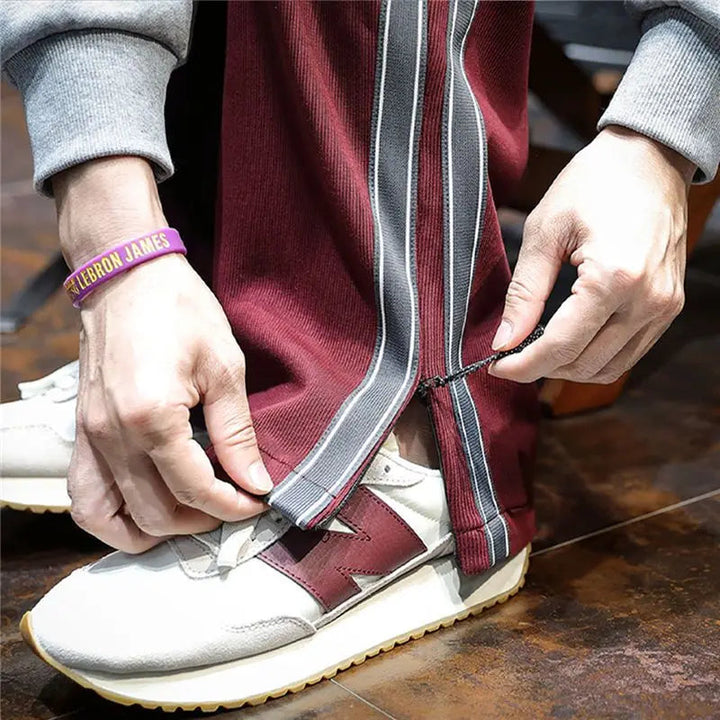 Krause - Pantalones Anchos Con Rayas Laterales