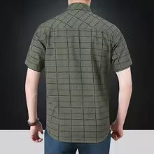 Steinar - Camisa Elegante De Manga Corta A Cuadros