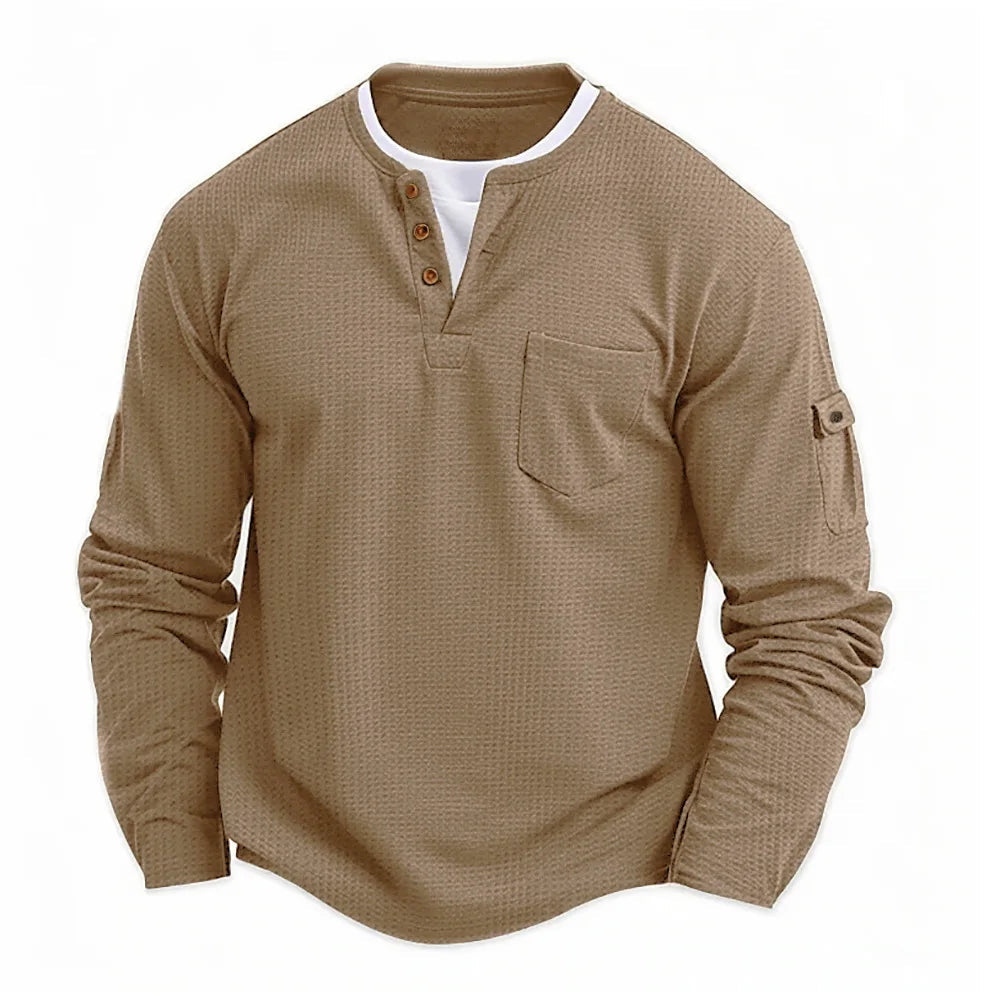 Tikhon - Elegante Camisa De Manga Larga Con Bolsillos