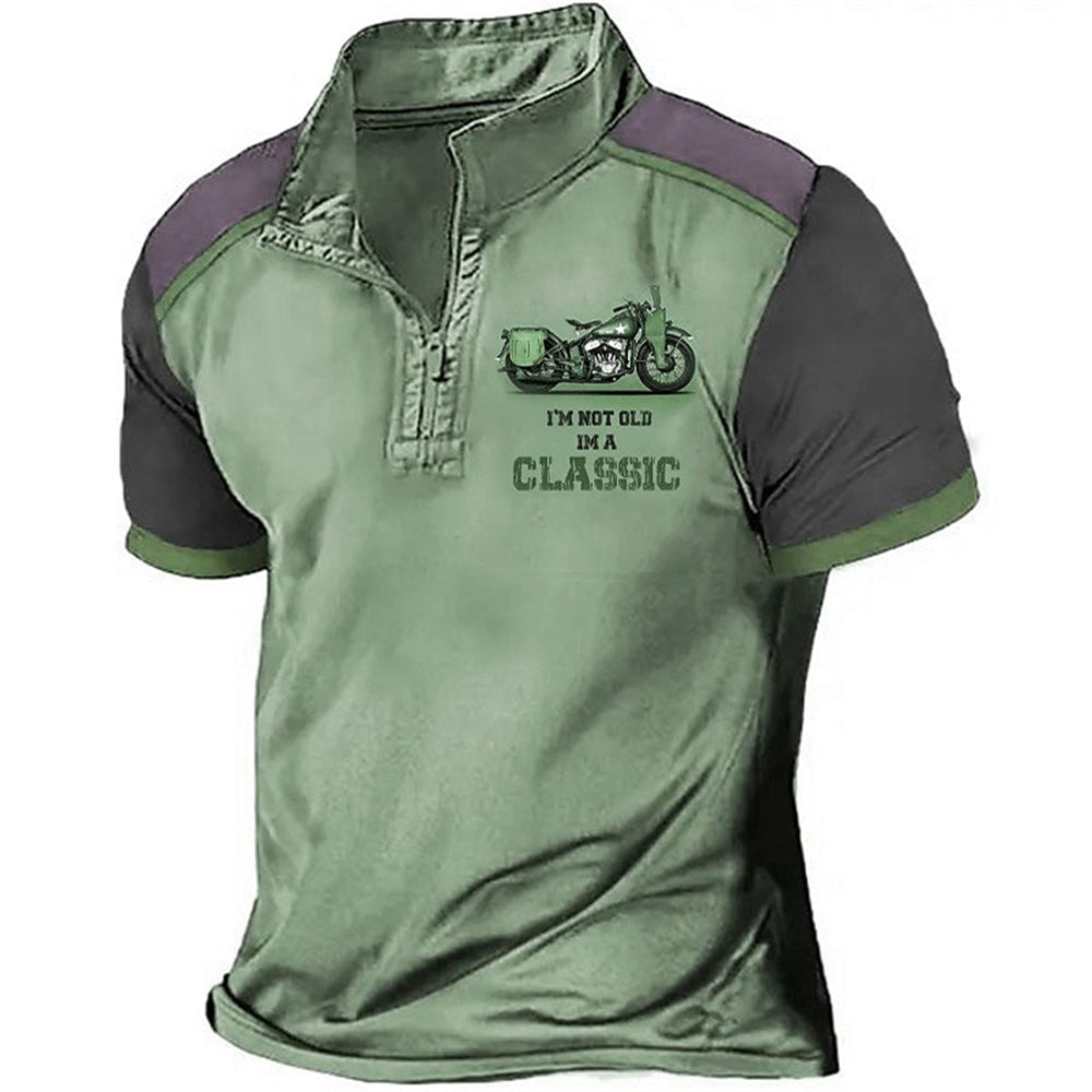 Kritsada - Polo Elegante Con Media Cremallera Camisa