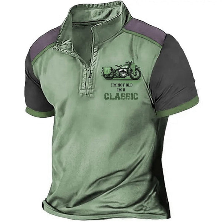 Kritsada - Polo Elegante Con Media Cremallera Camisa