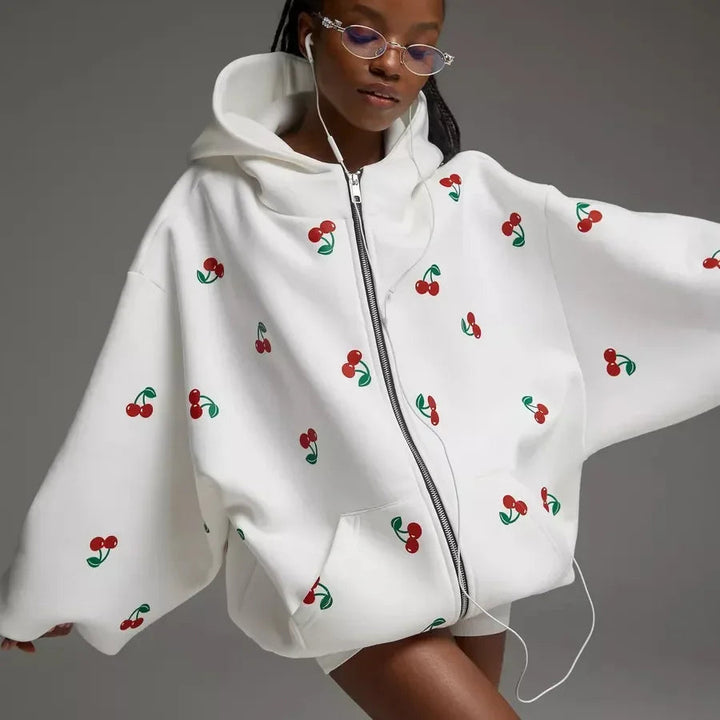 Katina - Chaqueta Cereza Blanca