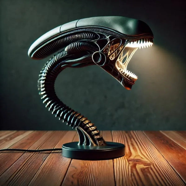 AlienGlow - Lámpara de Mesa con Forma de Criatura Alienígena
