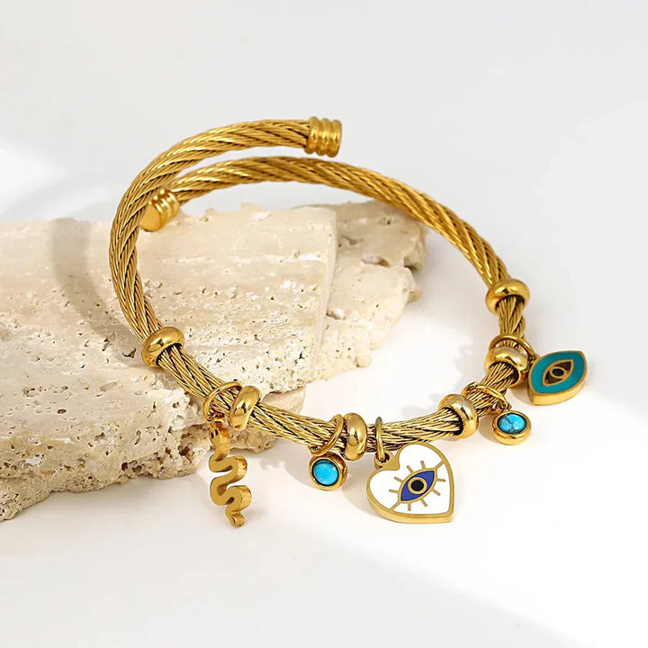 Nayvia - Pulsera con Amuleto Contra el mal de Ojo