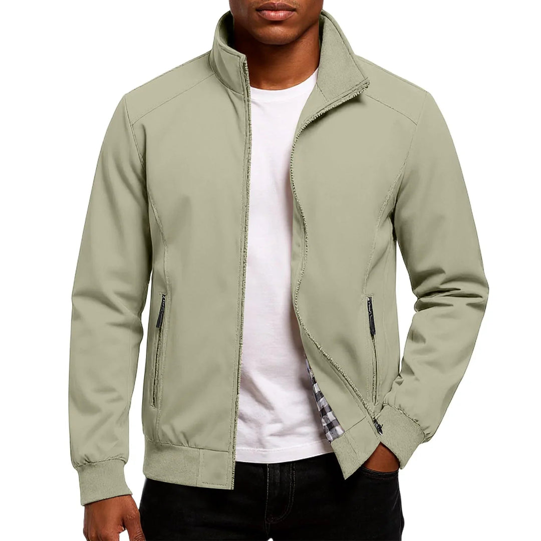 Zynkal - Chaqueta Bomber Con Cuello Alto