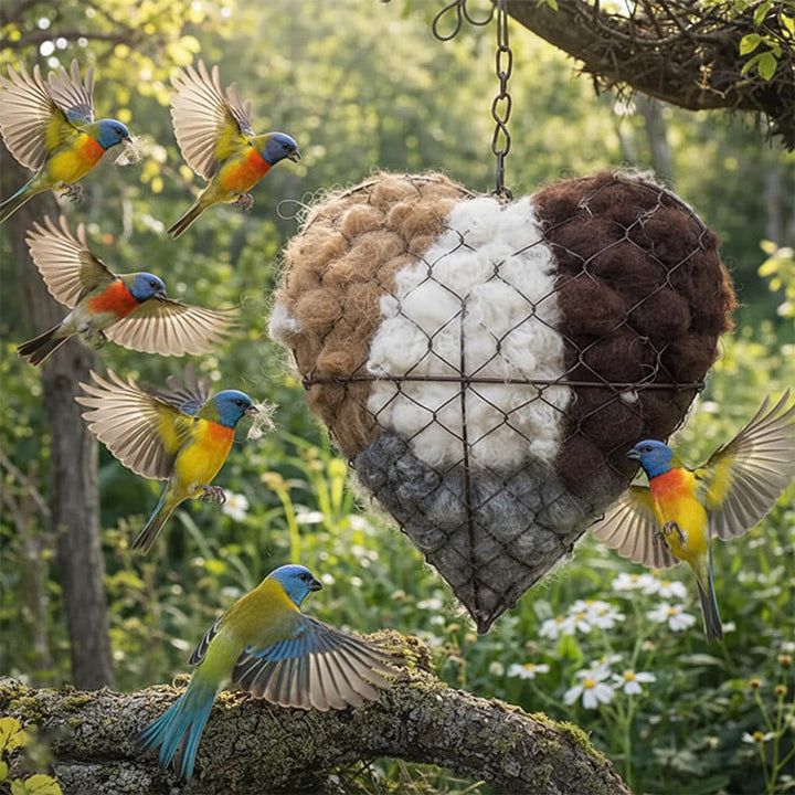 NestHeart - Corazón de Pájaro Suave Para el Jardín