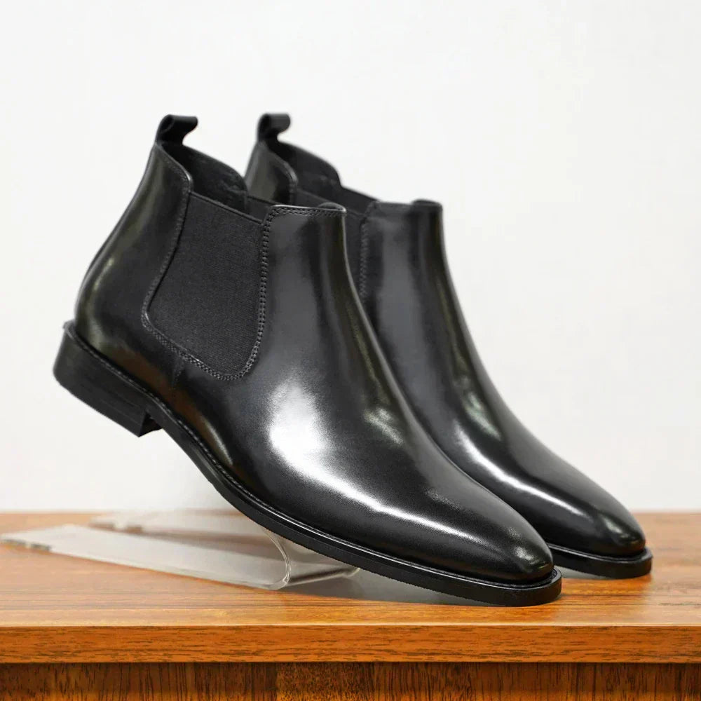 Angelo - Botas de Piel Ultrabrillante