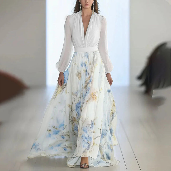Zdravka - Vestido Largo Floral