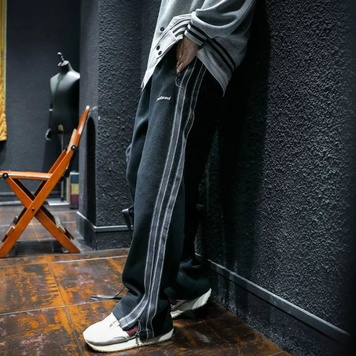 Krause - Pantalones Anchos Con Rayas Laterales