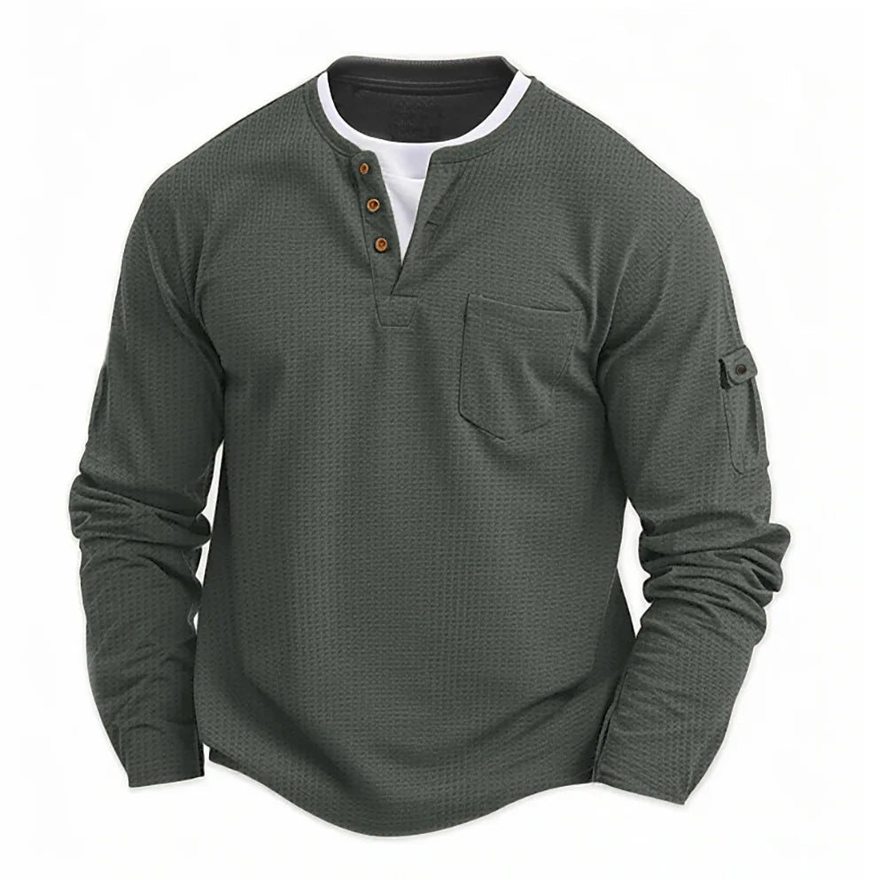 Tikhon - Elegante Camisa De Manga Larga Con Bolsillos