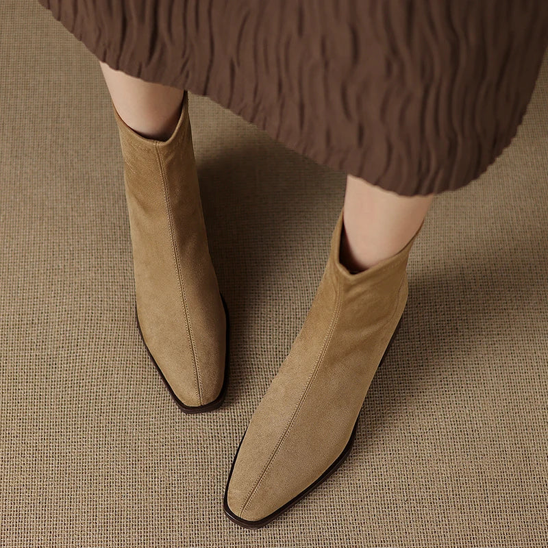 Sheley - Elegantes Botines De Ante