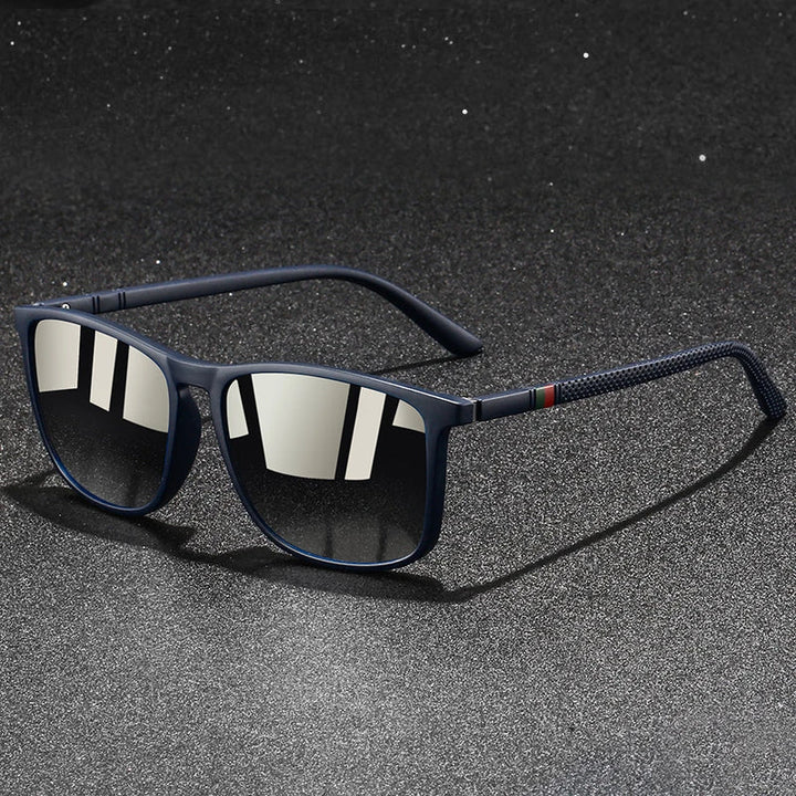 Chatioglow - Gafas de Sol Polarizadas con Protección UV de Montura Cuadrada