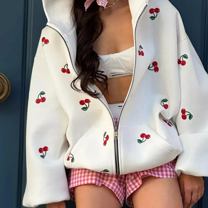 Katina - Chaqueta Cereza Blanca