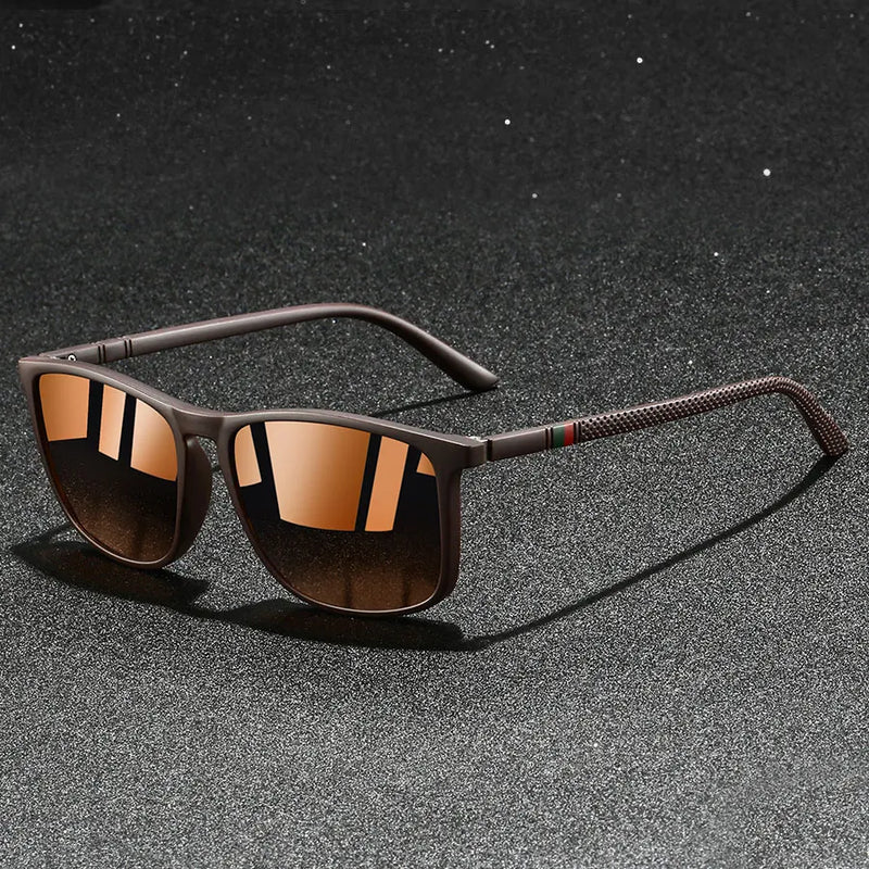Chatioglow - Gafas de Sol Polarizadas con Protección UV de Montura Cuadrada