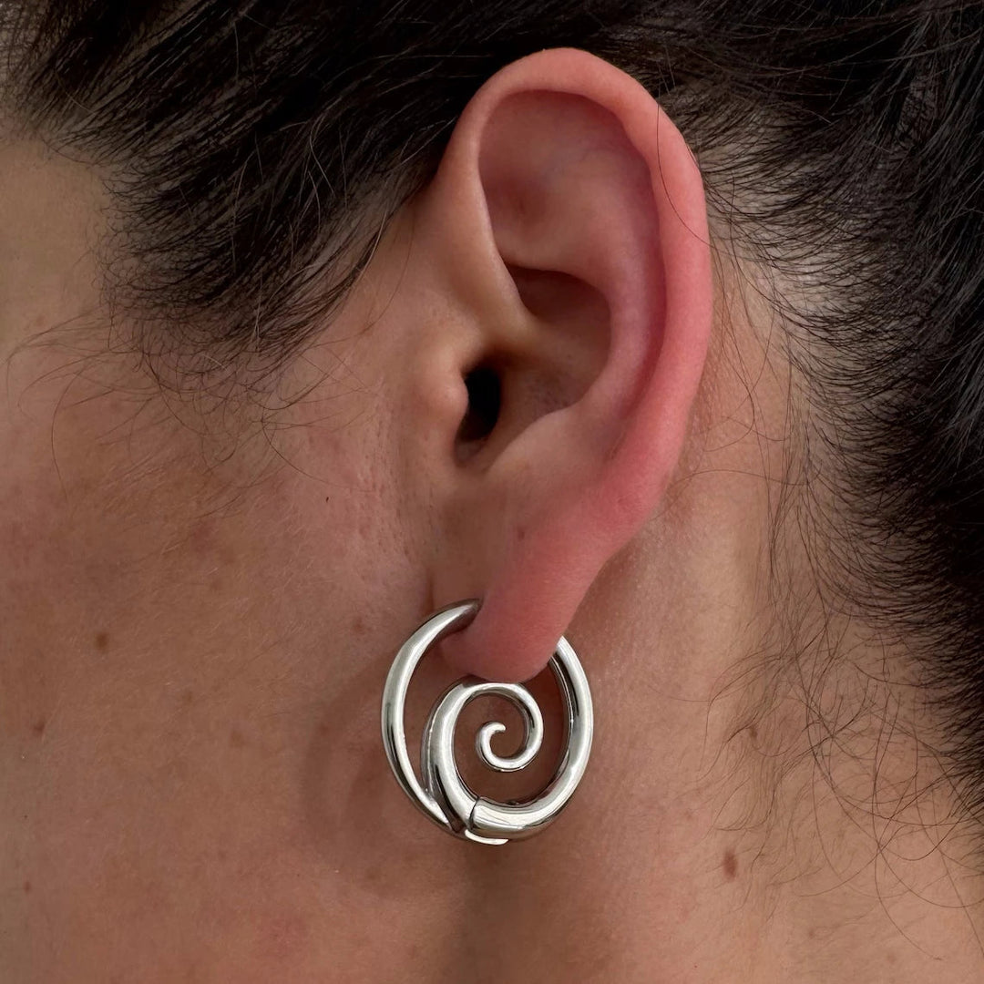 Kaliah - Pendientes de Aro en Espiral