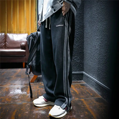Krause - Pantalones Anchos Con Rayas Laterales