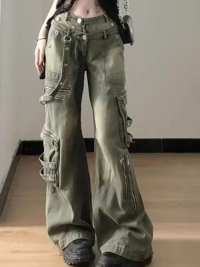 Melody - Pantalón Cargo Elástico