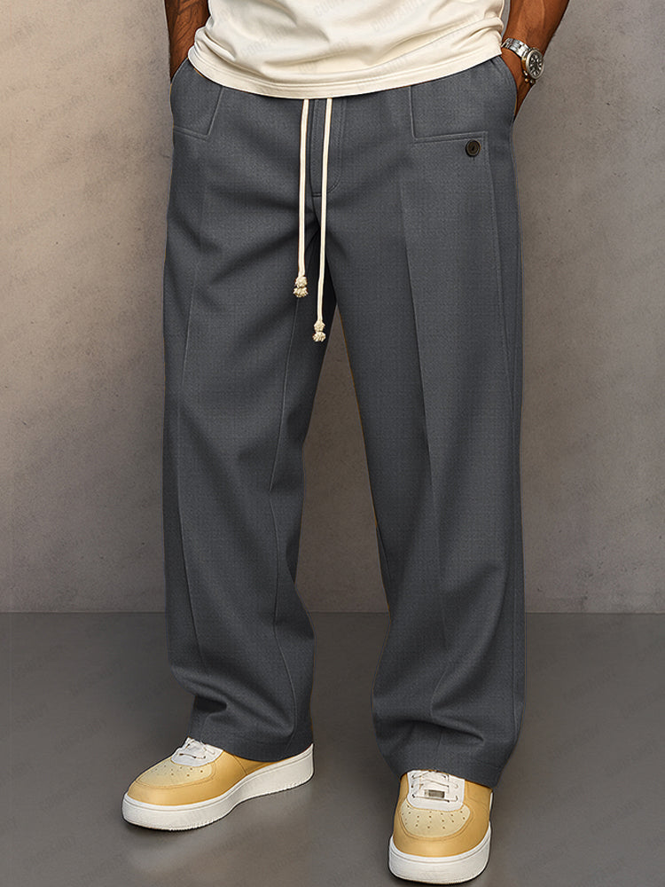 Fabien - Elegantes Pantalones Rectos Holgados