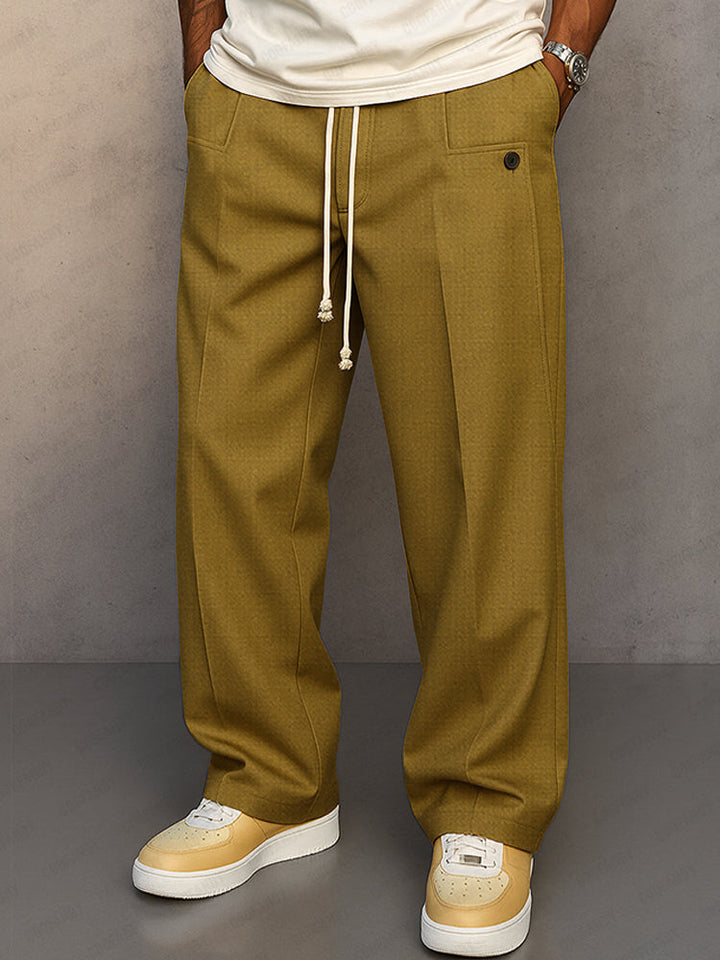 Fabien - Elegantes Pantalones Rectos Holgados