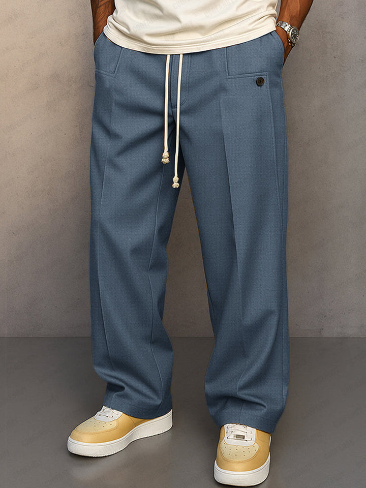 Fabien - Elegantes Pantalones Rectos Holgados
