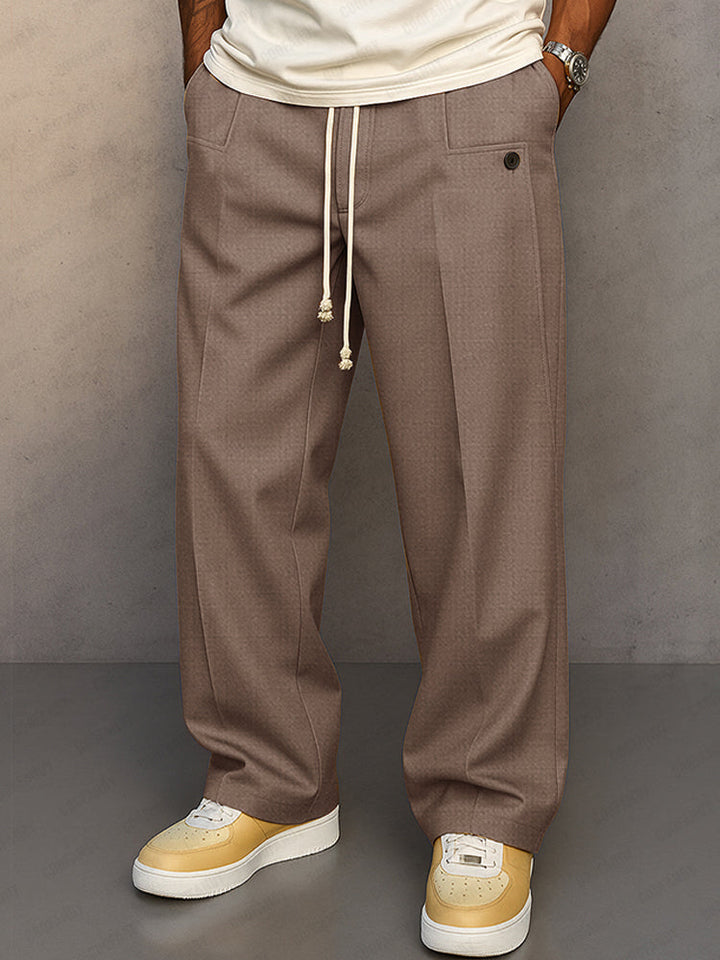 Fabien - Elegantes Pantalones Rectos Holgados