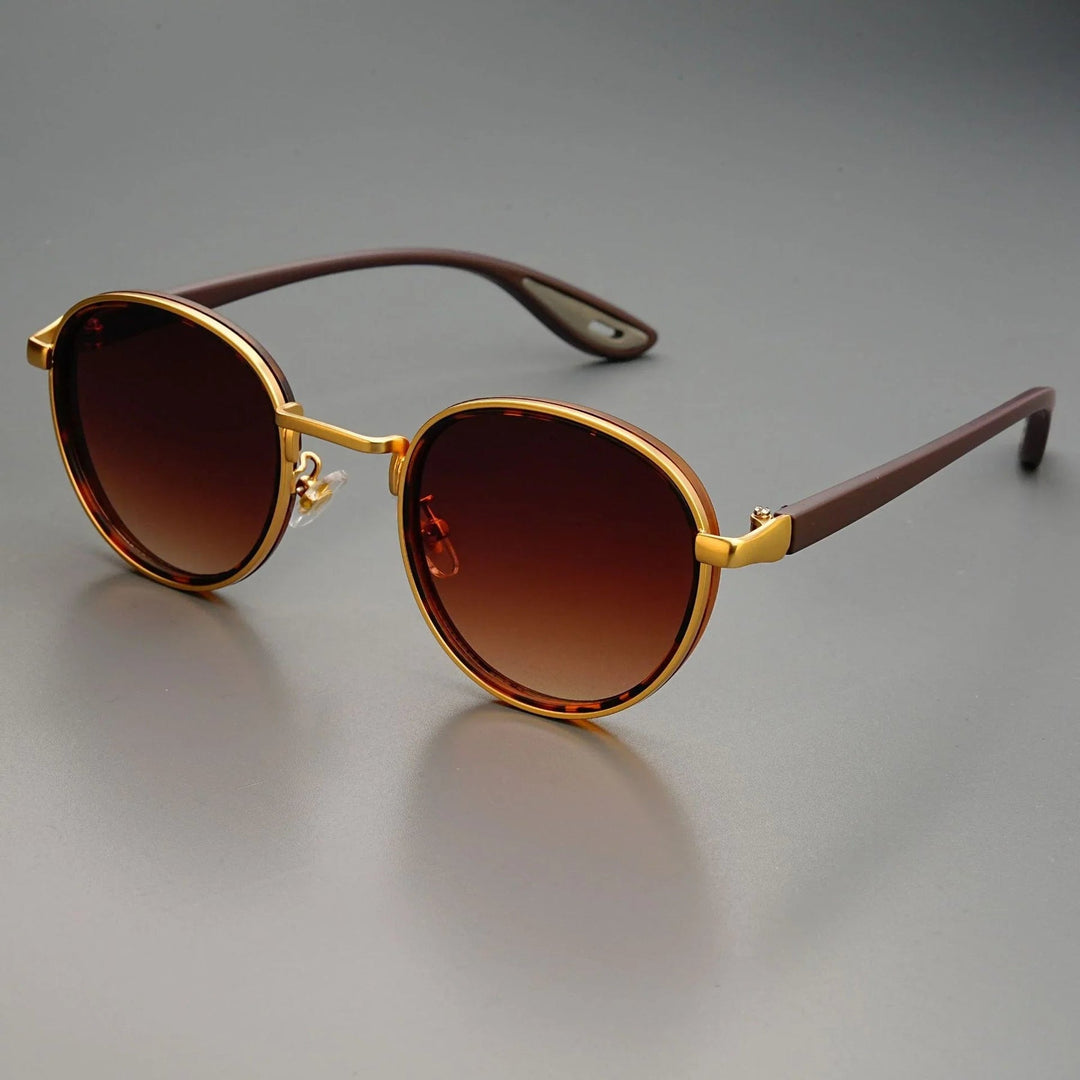 NoirGlow - Gafas de Sol Circulares Luxe Eclipse