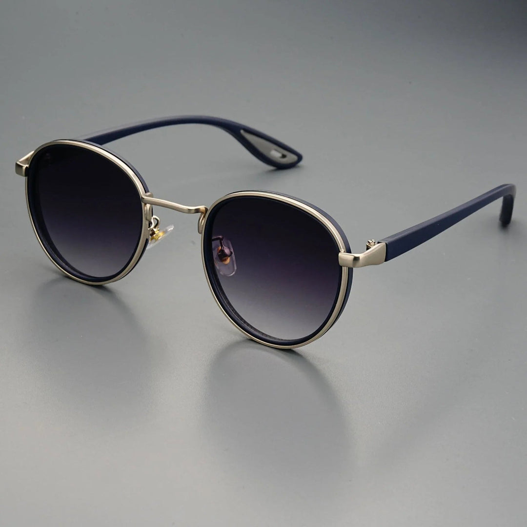 NoirGlow - Gafas de Sol Circulares Luxe Eclipse