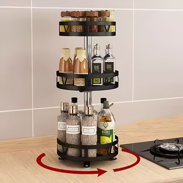 SpinEase - Organizador Giratorio 360° (3 Capas)