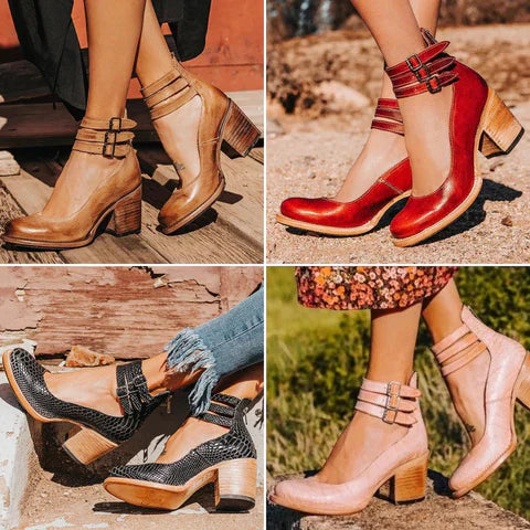 Steffie - Tacones Altos De Madera