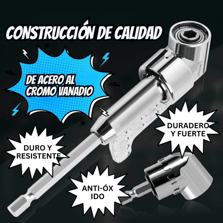 FlexiDrill - Adaptador De Broca En Angulo Recto De 105 Grados