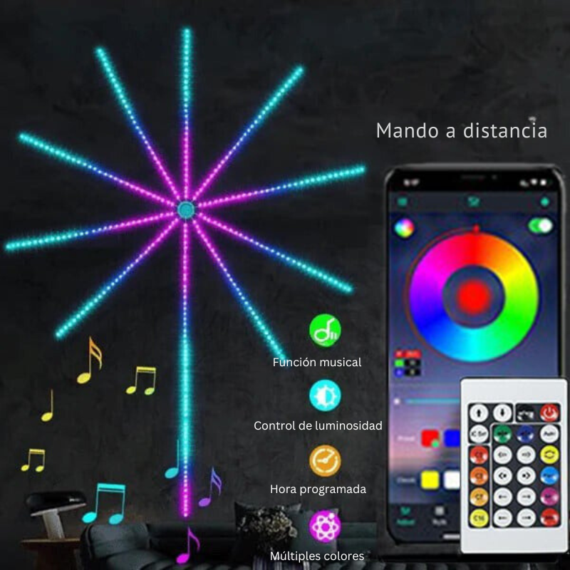 SparkGlobe - Luces Led para Fuegos Artificiales