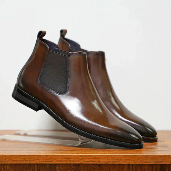 Angelo - Botas de Piel Ultrabrillante