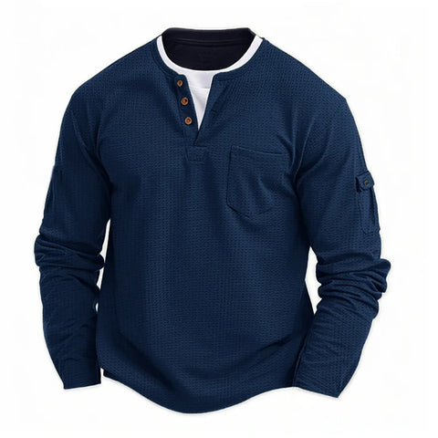 Tikhon - Elegante Camisa De Manga Larga Con Bolsillos