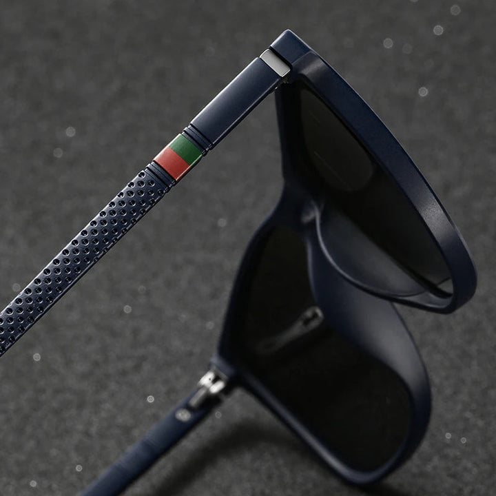 Chatioglow - Gafas de Sol Polarizadas con Protección UV de Montura Cuadrada