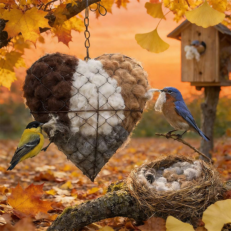 NestHeart - Corazón de Pájaro Suave Para el Jardín