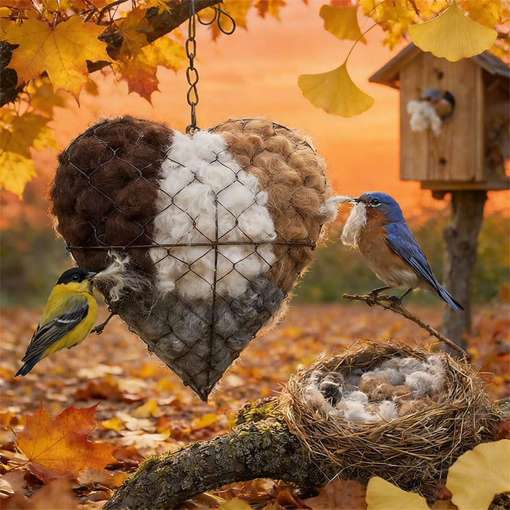 NestHeart - Corazón de Pájaro Suave Para el Jardín