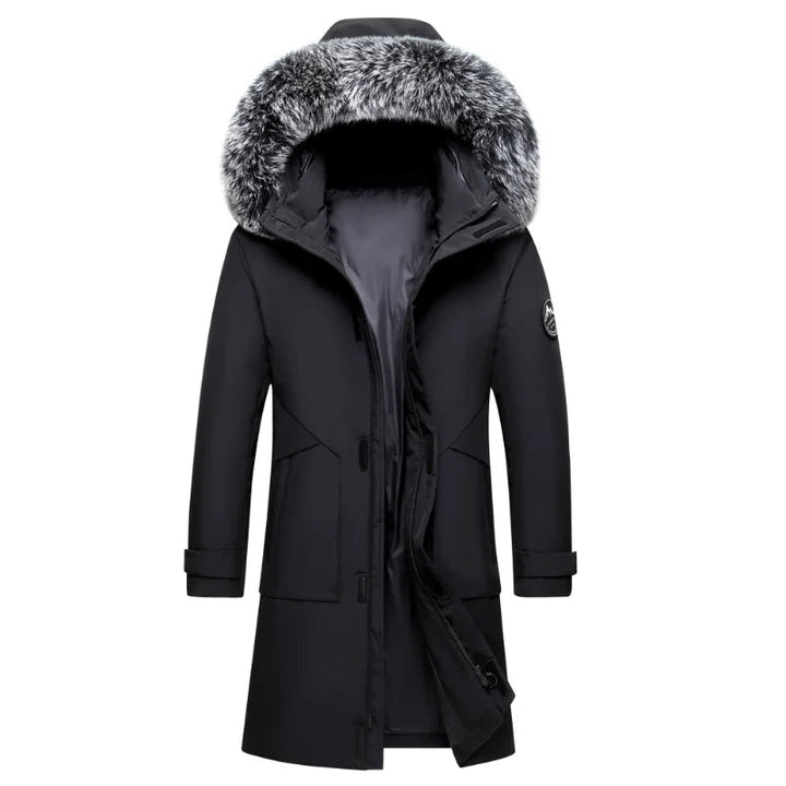 Eyal - Elegante Parka Bouclier de Manga Larga