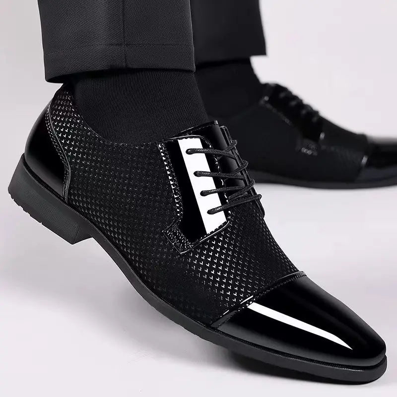 Dernard - Zapatos De Cuero Con Cordones