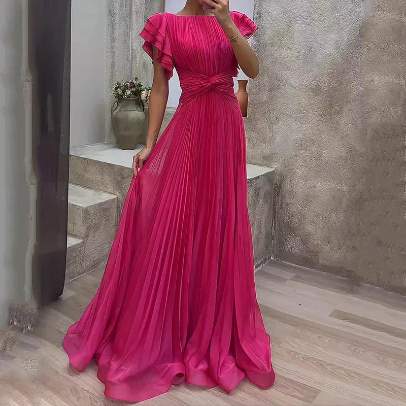 Roery - Vestido Largo Plisado