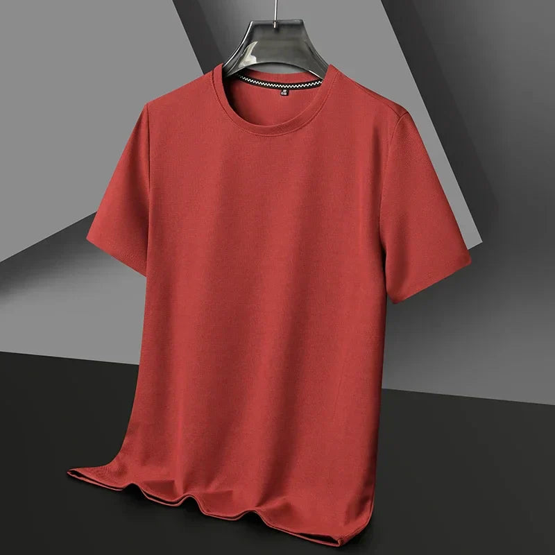 Sajid - Camiseta De Manga Corta Con Cuello Redondo Y Textura
