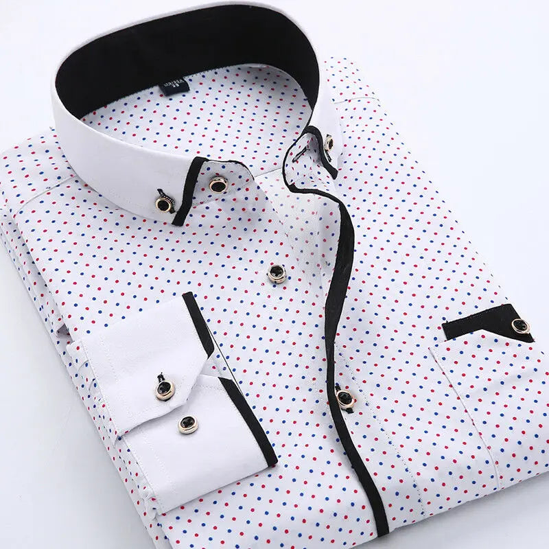 Jayson - Casual Manga Larga Camisa