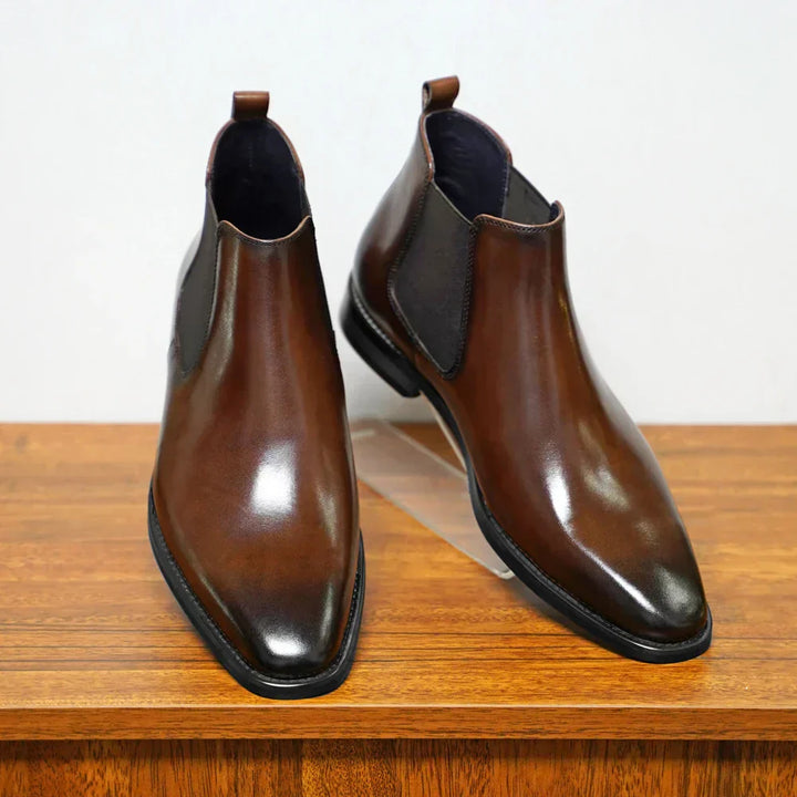 Angelo - Botas de Piel Ultrabrillante